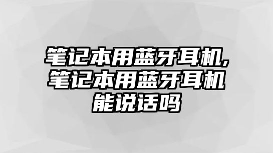 筆記本用藍牙耳機,筆記本用藍牙耳機能說話嗎