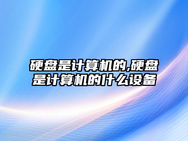 硬盤是計算機的,硬盤是計算機的什么設備