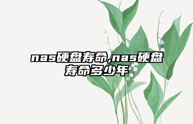 nas硬盤壽命,nas硬盤壽命多少年